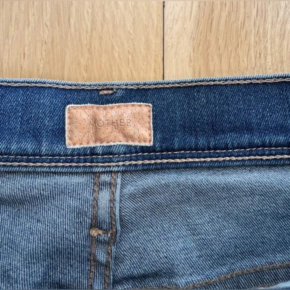 MOTHER The Super Cruiser Blue Moon Denim Jean Shorts (Cut) Size 27 - Picture 2 of 6